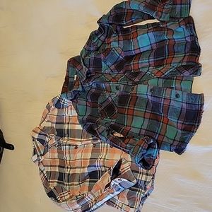 Boys long sleeve flannels